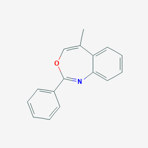 molecular formula C16H13NO B079824 5-Methyl-2-phenyl-3,1-benzoxazepine CAS No. 14300-23-3