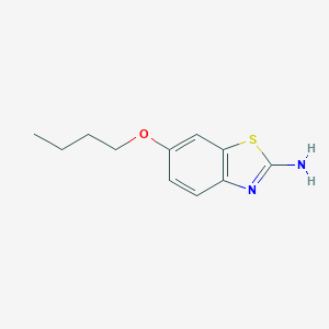molecular formula C11H14N2OS B079825 6-Butoxy-1,3-benzothiazol-2-amine CAS No. 14372-65-7