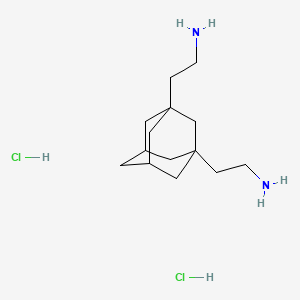 molecular formula C14H28Cl2N2 B7982564 Tricyclo[3.3.1.13,7]decane-1,3-diethanamine, dihydrochloride 