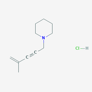 molecular formula C11H18ClN B7982665 1-(4-Methylpent-4-EN-2-YN-1-YL)piperidine hydrochloride CAS No. 1216563-61-9