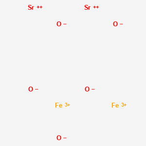 molecular formula Fe2O5Sr2 B079833 Diiron distrontium pentaoxide CAS No. 12324-75-3