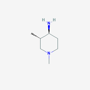 molecular formula C7H16N2 B7983627 trans-1,3-Dimethylpiperidin-4-amine 