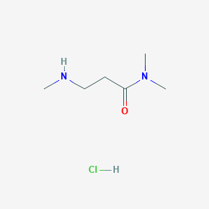 molecular formula C6H15ClN2O B7983667 N,N-Dimethyl-3-(methylamino)propanamide hydrochloride 
