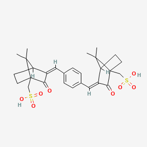 molecular formula C28H34O8S2 B7983671 Terephthalylidene dicamphor sulfonic acid 