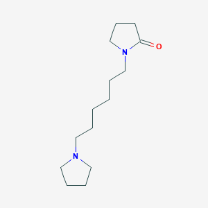 2-Pyrrolidinone, 1-(6-(1-pyrrolidinyl)hexyl)-