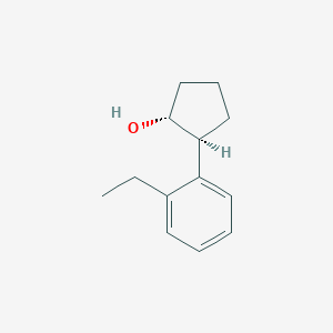 molecular formula C13H18O B7984024 trans-2-(2-Ethylphenyl)cyclopentanol 