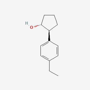 molecular formula C13H18O B7984025 trans-2-(4-Ethylphenyl)cyclopentanol 