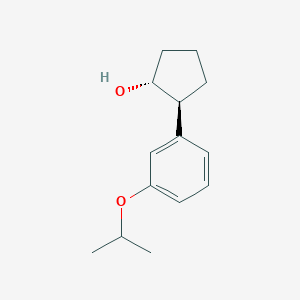 molecular formula C14H20O2 B7984044 trans-2-(3-Isopropoxyphenyl)cyclopentanol 