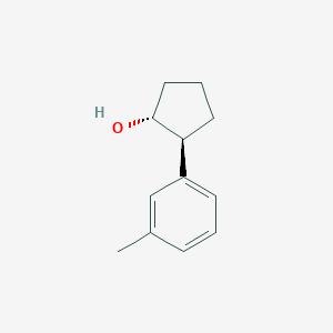 molecular formula C12H16O B7984061 trans-2-(m-tolyl)Cyclopentanol 