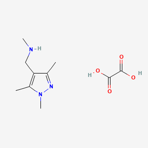 molecular formula C10H17N3O4 B7984246 Methyl-(1,3,5-trimethyl-1H-pyrazol-4-ylmethyl)-amine oxalate salt 