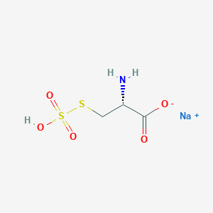 molecular formula C3H6NNaO5S2 B7984343 sodium;(2R)-2-amino-3-sulfosulfanylpropanoate 