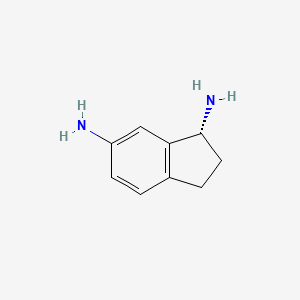molecular formula C9H12N2 B7984361 (R)-2,3-dihydro-1H-indene-1,6-diamine 