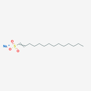 molecular formula C14H27NaO3S B079844 1-Tetradecene-1-sulfonic acid, sodium salt CAS No. 13513-45-6
