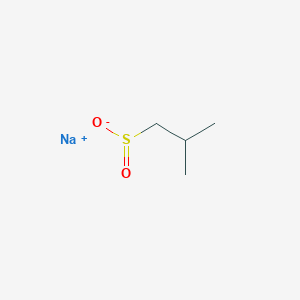 molecular formula C4H9NaO2S B7984526 sodium;2-methylpropane-1-sulfinate 