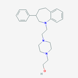 1-(beta-(4-(beta-Hydroxyethyl)piperazinyl)ethyl)-3-phenyl-2,3,4,5-tetrahydro-1H-1-benzazepine