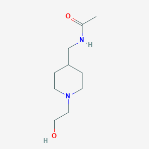 molecular formula C10H20N2O2 B7985219 N-[1-(2-Hydroxy-ethyl)-piperidin-4-ylmethyl]-acetamide 