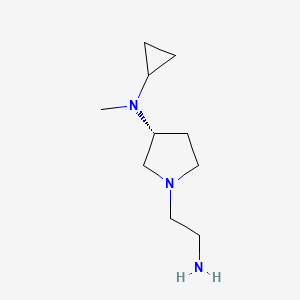 molecular formula C10H21N3 B7985381 [(R)-1-(2-Amino-ethyl)-pyrrolidin-3-yl]-cyclopropyl-methyl-amine 