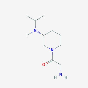 molecular formula C11H23N3O B7985424 2-Amino-1-[(R)-3-(isopropyl-methyl-amino)-piperidin-1-yl]-ethanone 