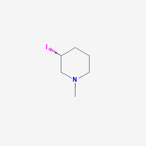 molecular formula C6H12IN B7985475 (R)-3-Iodo-1-methyl-piperidine 