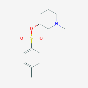 molecular formula C13H19NO3S B7985485 Toluene-4-sulfonic acid (R)-1-methyl-piperidin-3-yl ester 