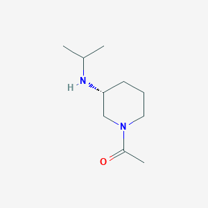 molecular formula C10H20N2O B7985518 1-((R)-3-Isopropylamino-piperidin-1-yl)-ethanone 