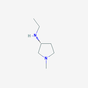 molecular formula C7H16N2 B7985527 Ethyl-((R)-1-methyl-pyrrolidin-3-yl)-amine 