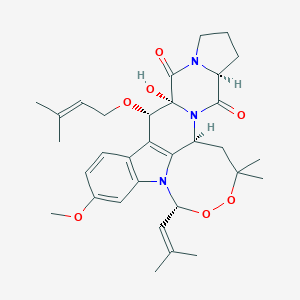 molecular formula C32H41N3O7 B079856 Fumitremorgin A CAS No. 12626-18-5