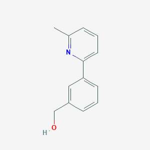 molecular formula C13H13NO B7985719 (3-(6-Methylpyridin-2-yl)phenyl)methanol 