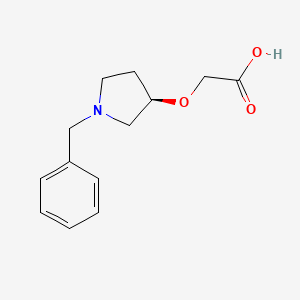 molecular formula C13H17NO3 B7985826 ((R)-1-Benzyl-pyrrolidin-3-yloxy)-acetic acid 