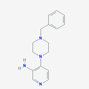 molecular formula C16H20N4 B079860 Piperazine, 1-(3-amino-4-pyridyl)-4-benzyl- CAS No. 14549-60-1