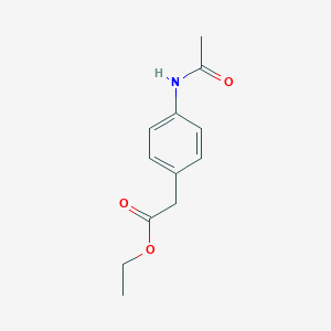 molecular formula C12H15NO3 B079861 Ethyl 2-(4-acetamidophenyl)acetate CAS No. 13475-17-7