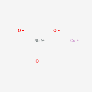 molecular formula CsNbO3 B079865 Cesium niobium oxide (CsNbO3) CAS No. 12053-66-6