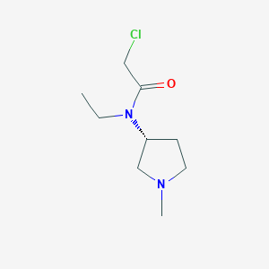 molecular formula C9H17ClN2O B7986587 2-Chloro-N-ethyl-N-((R)-1-methyl-pyrrolidin-3-yl)-acetamide 