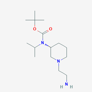 molecular formula C15H31N3O2 B7986680 [(R)-1-(2-Amino-ethyl)-piperidin-3-yl]-isopropyl-carbamic acid tert-butyl ester 