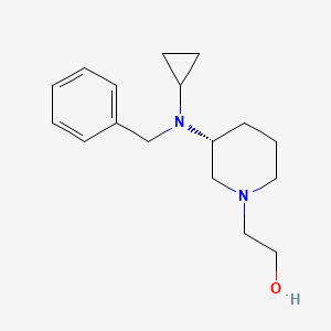 molecular formula C17H26N2O B7986856 2-[(R)-3-(Benzyl-cyclopropyl-amino)-piperidin-1-yl]-ethanol 