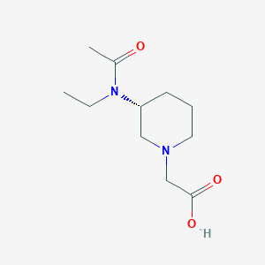 molecular formula C11H20N2O3 B7987024 [(R)-3-(Acetyl-ethyl-amino)-piperidin-1-yl]-acetic acid 