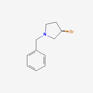 molecular formula C11H14BrN B7987093 (R)-1-Benzyl-3-bromopyrrolidine 
