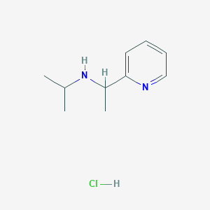 molecular formula C10H17ClN2 B7987210 N-(1-(pyridin-2-yl)ethyl)propan-2-amine hydrochloride 