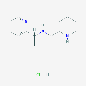molecular formula C13H22ClN3 B7987488 Piperidin-2-ylmethyl-(1-pyridin-2-yl-ethyl)-amine hydrochloride 