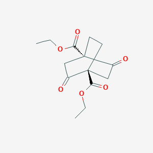 molecular formula C14H18O6 B7987684 DIETHYL-2,5-DIOXOBICYCLO[2.2.2]OCTANE-1,4-DICARBOXYLATE 