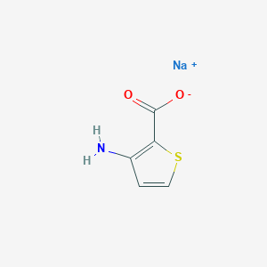 molecular formula C5H4NNaO2S B7987749 sodium;3-aminothiophene-2-carboxylate 