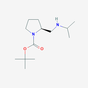 molecular formula C13H26N2O2 B7987856 (S)-2-(Isopropylamino-methyl)-pyrrolidine-1-carboxylic acid tert-butyl ester 