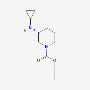 molecular formula C13H24N2O2 B7987861 (R)-3-Cyclopropylamino-piperidine-1-carboxylic acid tert-butyl ester 