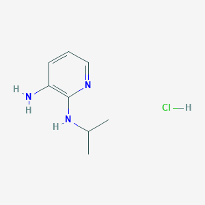 molecular formula C8H14ClN3 B7987959 N2-isopropylpyridine-2,3-diamine hydrochloride 