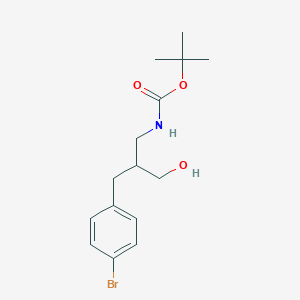 Tert-butyl (2-(4-bromobenzyl)-3-hydroxypropyl)carbamate