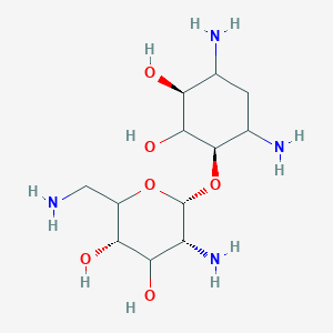 (3S,5R,6R)-5-amino-2-(aminomethyl)-6-[(1R,3S)-4,6-diamino-2,3-dihydroxycyclohexyl]oxyoxane-3,4-diol
