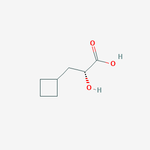 molecular formula C7H12O3 B7988109 (R)-3-Cyclobutyl-2-hydroxypropanoic acid CAS No. 300854-01-7