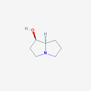 molecular formula C7H13NO B7988124 (1r,7Ar)-hexahydro-1h-pyrrolizin-1-ol CAS No. 14174-84-6