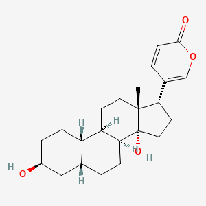 5-[(3S,5R,8S,9R,10S,13R,14R,17S)-3,14-dihydroxy-13-methyl-2,3,4,5,6,7,8,9,10,11,12,15,16,17-tetradecahydro-1H-cyclopenta[a]phenanthren-17-yl]pyran-2-one