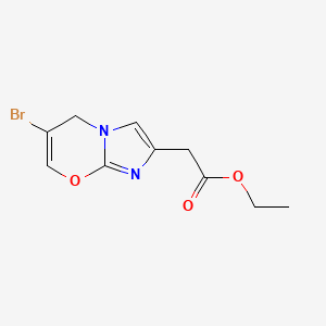 molecular formula C10H11BrN2O3 B7988178 Ethyl 2-(6-bromoh-imidazo[1,2-A]pyridin-2-YL)acetate 